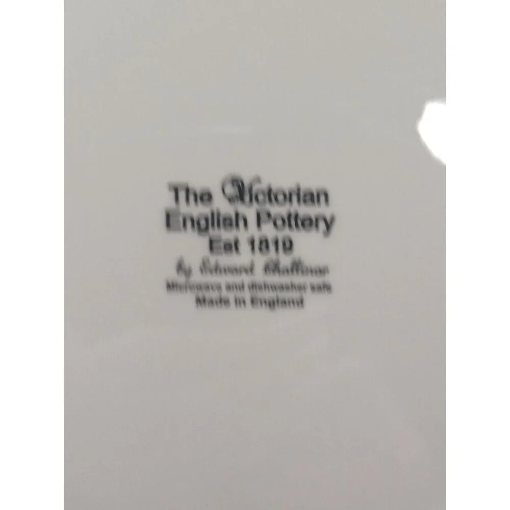 Victorian English Gothic Pottery XL 13" Serving Bowl Edward Challinor Crow Raven - Picture 5 of 7